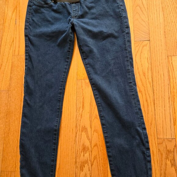 Womens Maternity Size 8 Seraphine Dark Blue Jeans - Picture 2 of 6